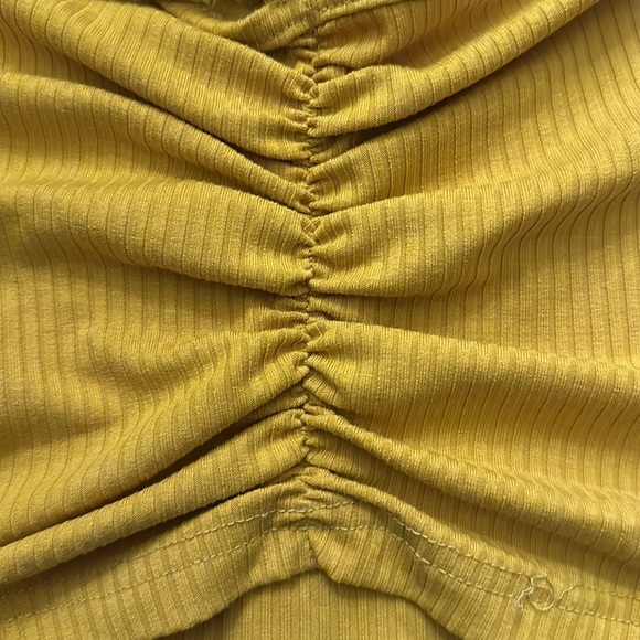 CIDER Ruched Rib Halter Top - Picture 7 of 11